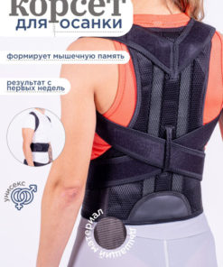 Back Posture Corrector with Rigid Plates - Size Large