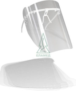 Clear Plastic Face Shield for Dentists - 10-Pack