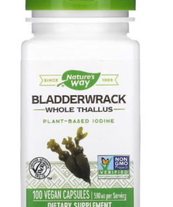 Nature's Way Bladderwrack: 580mg Kelp Extract (100 Capsules) for Thyroid, Metabolism & Digestion