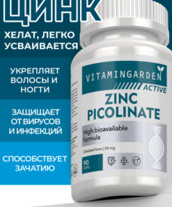 Zinc Picolinate 90 Capsules - Vitamin Garden