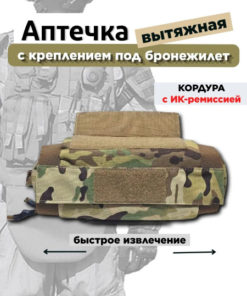 Tactical Medical Pouch: Empty Rip-Away First Aid Kit