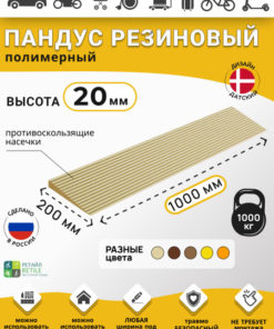 Polymer Ramp for 2cm Thresholds - Beige, Wheelchair, Warehouse & Car Access
