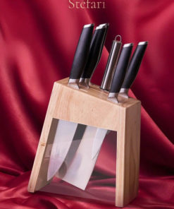 Kitchen Knife Set with Block & Cleaver
