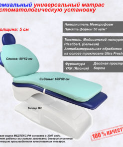 MEDTEX Dental Mattress, 50x155cm
