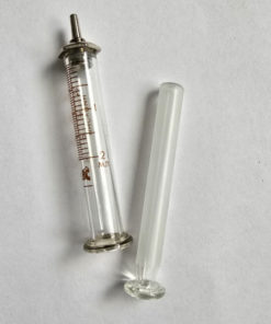 Reusable 2ml Glass Syringe with 2 Needles