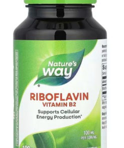 Riboflavin 100mg (100 Capsules): Nature's Way B2 for Energy, Skin, Eyes & Nervous System