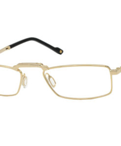 Men's Megapolis 987 Gold Metal Eyeglass Frames