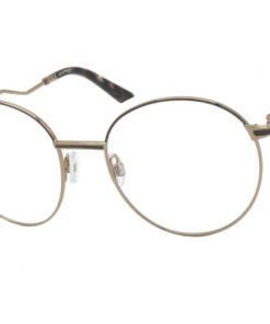 Unisex Megapolis 1353 Metal Eyeglass Frames (Brown)