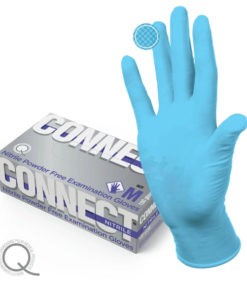 Blue Nitrile Gloves (L, 50 Pairs) - Powder-Free, Non-Sterile