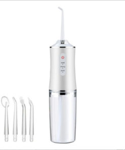 Oral Irrigator with 4 Nozzles, White