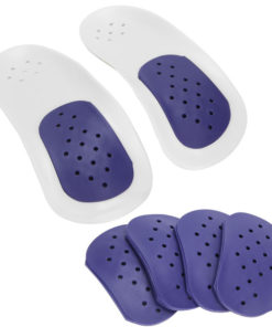 Orthotic Half Insoles with 3 Interchangeable Inserts