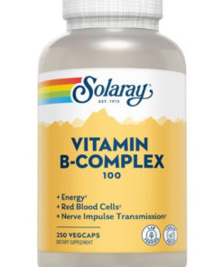 Solaray Vitamin B-Complex 100mg: Boost Energy, Metabolism & Mood