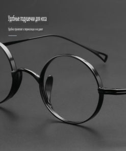 Came Mannen Titanium Eyeglass Frames: Lightweight & Pure Titanium Silver