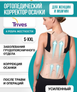 Trives Back Posture Corrector: 4-Rib Support, Scoliosis & Slouching Relief