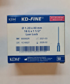 18G x 1" Single-Use Injection Needles (50 Pack)