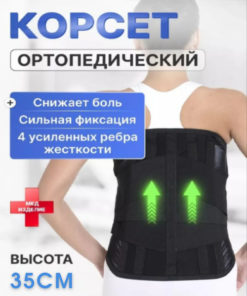 Back Brace with 4 Rigid Stays: Lumbar Support Belt for Men & Women
