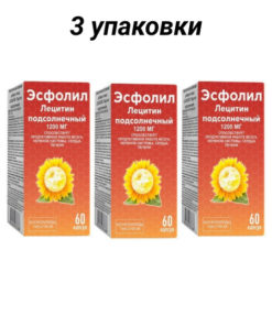 Sunflower Lecithin Capsules (1700mg) - 60 Capsules (3 Packs)