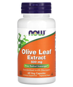 Now Olive Leaf Extract 500mg - 60 Capsules: Immune Support & Antioxidant