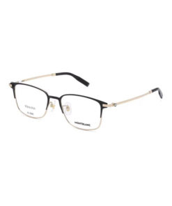 Montblanc MB0314OA Titanium Eyeglasses: Lightweight, Browline Design