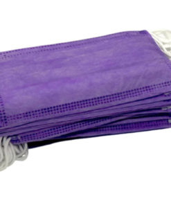 Purple Disposable Face Masks, 4-Ply, 50 Count
