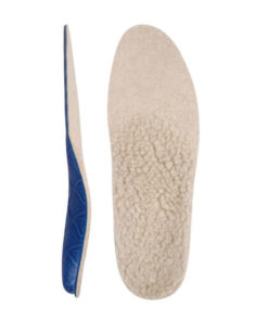 LUM210T Orthotic Insoles with Cushioning Arch Support - Size 42, Black Fur