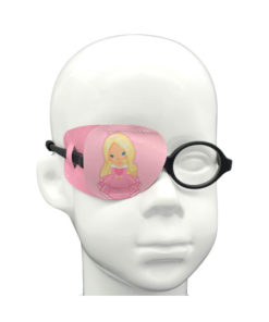 EyeOK Princess 4 Eye Patch - Right Eye, Small, Anatomical, Soft Pink