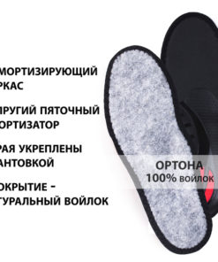 Winter Felt Insoles: Orthotic Arch Support for Flat Feet & Heel Spurs (Sizes 39-40)
