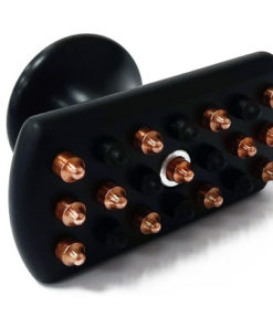 Ultra Face & Body Massager with Straight Head: Ebony & Copper