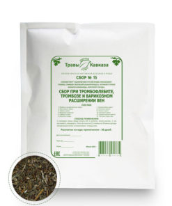 Caucasian Herbs Blend #15: Thrombophlebitis, Thrombosis & Varicose Veins Relief (200g)