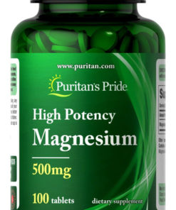 Puritan's Pride Magnesium Oxide 500mg Tablets (100 Count)