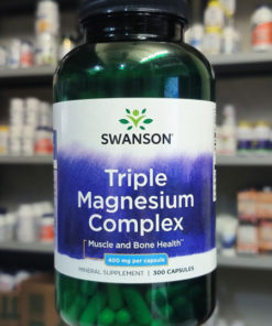 Swanson Magnesium Triple Complex 400mg, 300 Capsules