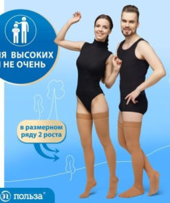Compression Socks: Health Benefits, Beige, 20-30 mmHg, 1 Pair