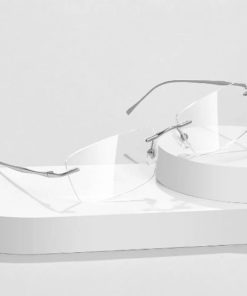 Titanium Rimless Blue Light Blocking Glasses: Luxury Brand