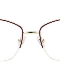 Guess GU2939 069 Burgundy Hexagonal Metal Women's Eyeglass Frames