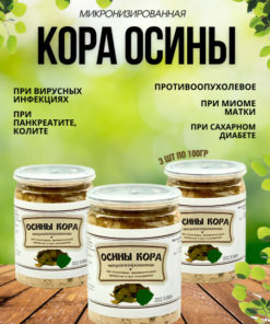 Micronized Aspen Bark Powder (Gordeev Recipes) - 3 x 100g
