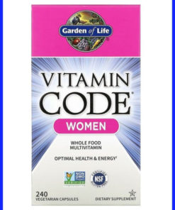 Garden of Life Vitamin Code Women's Whole Food Multivitamin - 240 Vegetarian Capsules