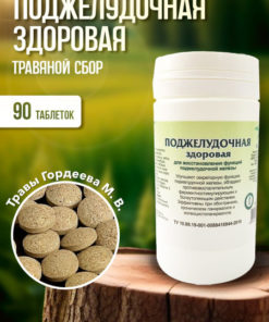 Gordeev Pancreatitis Herbal Supplement - 90 Phytotablets