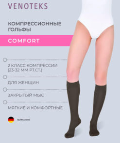Venoteks Compression Socks (Black, Class 2)