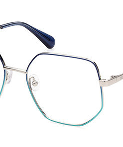 Max & Co MO 5037 016 Blue Square Metal Women's Eyeglass Frames