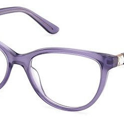 Guess GU 50195 083 Purple Cat Eye Plastic Frames for Women