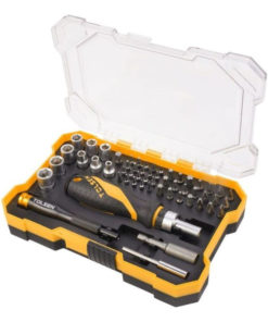Tolsen TT20187 56-Piece 1/4" Drive Bit Set (PH, PZ, Hex, Torx, Slotted)