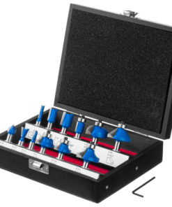 ZUBR 12-Piece Wood Router Bit Set (28796-H12)