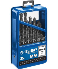 ZUBR PRO Metal Drill Bit Set (25pc, 1-13mm, Class B)