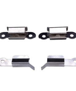 Silver Meat Fork Set with Glass Platform Holder