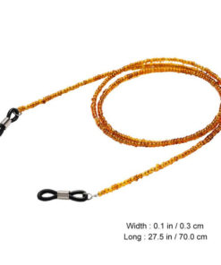 Brown Beaded Eyeglass Chains (3 Pack) - 70cm Cord