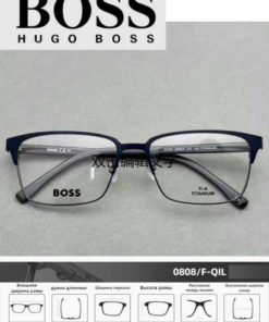 Hugo Boss Titanium Browline Eyeglass Frames (Model 0808)