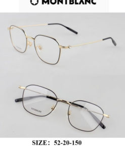 Montblanc MB0371OA Titanium Eyeglass Frames for Myopia