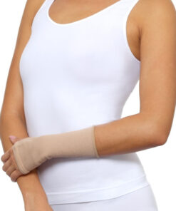 Wrist Support Brace, Elastic Compression Bandage, Size 4 (Cream)