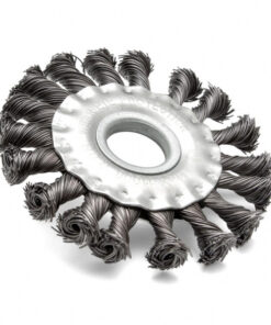 VIRA 125mm x 22.2mm Flat Twisted Wire Cup Brush for Angle Grinder (575125)
