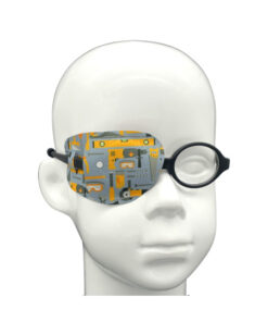 EyeOK Occluder for Right Eye (M) - Anatomical Glasses Shield